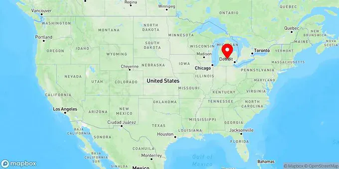 Map of Lansing, Michigan, United States