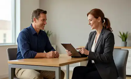Customer discussing car shipping options in Livonia, Michigan, United States