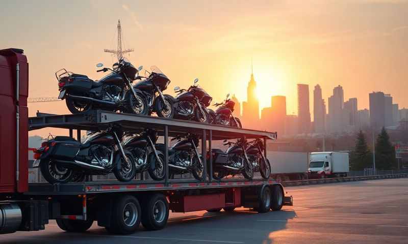 Muskegon, Michigan motorcycle shipping transporter