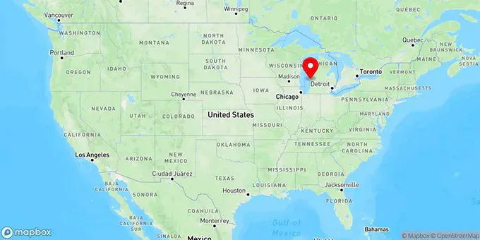 Map of Muskegon, Michigan, United States