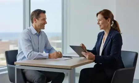Customer discussing car shipping options in Port Huron, Michigan, United States