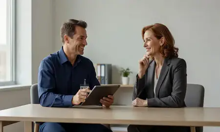 Customer discussing car shipping options in Southfield, Michigan, United States