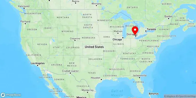 Map of Southfield, Michigan, United States