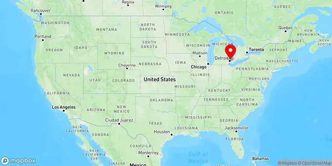 Map of St. Clair Shores, Michigan, United States