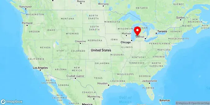Map of Wyoming, Michigan, United States