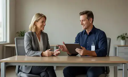 Customer discussing car shipping options in Burnsville, Minnesota, United States