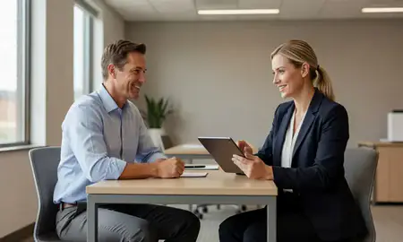 Customer discussing car shipping options in Coon Rapids, Minnesota, United States