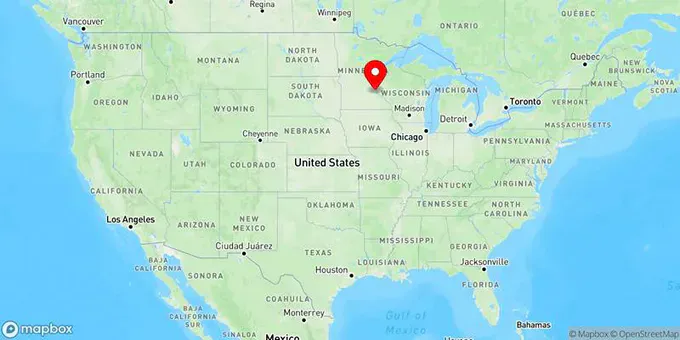 Map of Cottage Grove, Minnesota, United States