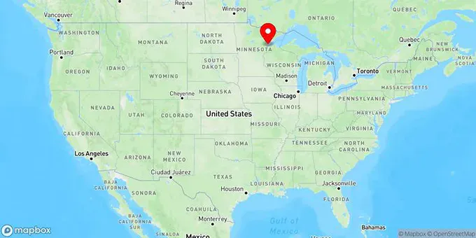 Map of Duluth, Minnesota, United States