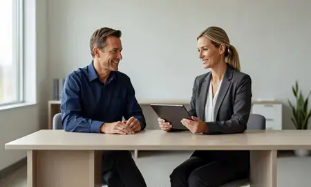 Customer discussing car shipping options in Eagan, Minnesota, United States