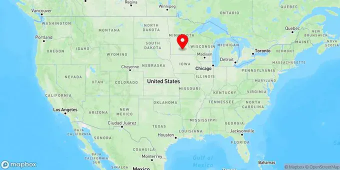 Map of Mankato, Minnesota, United States