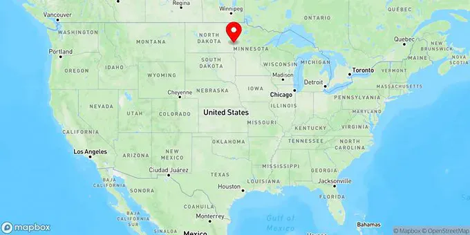 Map of Moorhead, Minnesota, United States