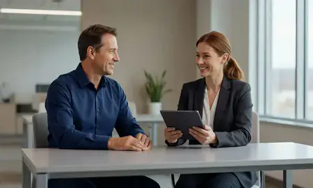 Customer discussing car shipping options in Richfield, Minnesota, United States