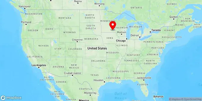 Map of Rochester, Minnesota, United States
