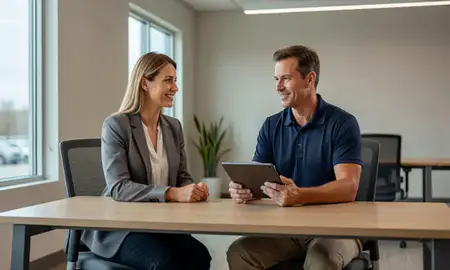 Customer discussing car shipping options in Shakopee, Minnesota, United States