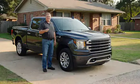 Car delivered to a driveway in Clarksdale, Mississippi, United States