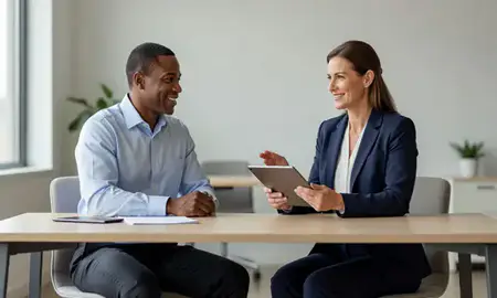 Customer discussing car shipping options in Clinton, Mississippi, United States