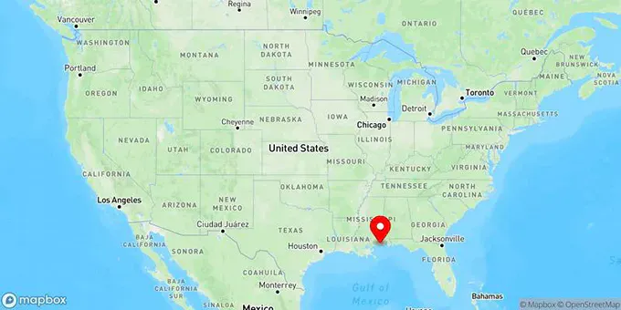 Map of Gautier, Mississippi, United States