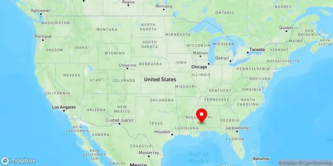 Map of Laurel, Mississippi, United States
