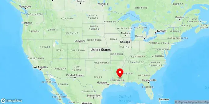 Map of Natchez, Mississippi, United States