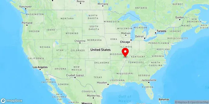 Map of Cape Girardeau, Missouri, United States