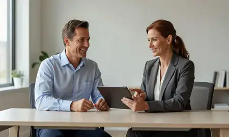 Customer discussing car shipping options in Columbia, Missouri, United States