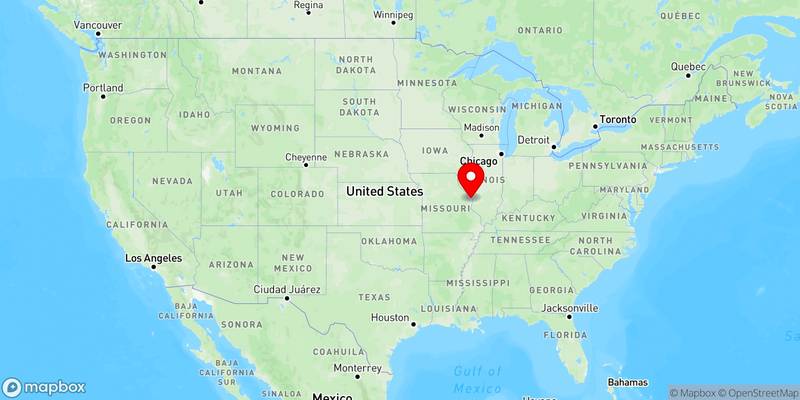 Map of Florissant, Missouri, USA