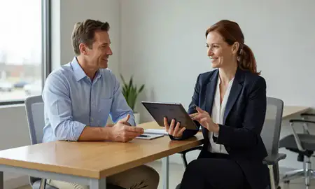 Customer discussing car shipping options in Liberty, Missouri, United States
