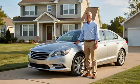Customer with their delivered car in Springfield, Missouri, United States