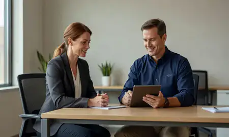 Customer discussing car shipping options in St. Joseph, Missouri, United States