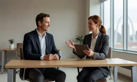 Customer discussing car shipping options in St. Louis, Missouri, United States