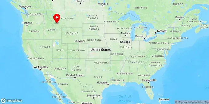Map of Butte, Montana, United States