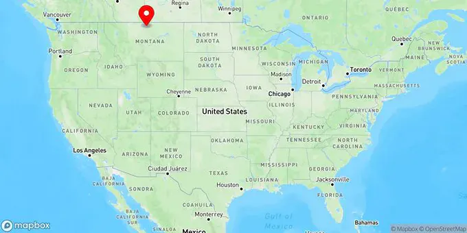Map of Havre, Montana, United States