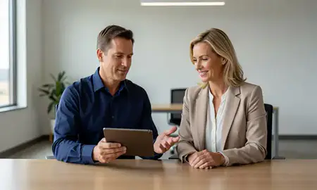 Customer discussing car shipping options in Helena Valley Southeast, Montana, United States