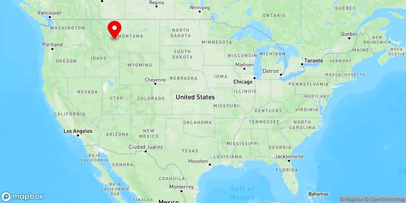 Map of Helena Valley Southeast, Montana, USA