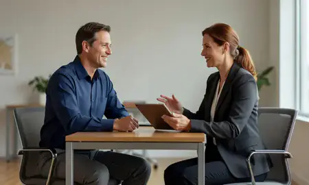 Customer discussing car shipping options in Kalispell, Montana, United States