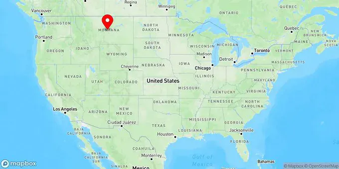 Map of Lewistown, Montana, United States