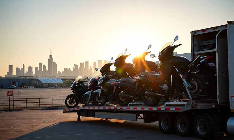 Malmstrom AFB, Montana motorcycle shipping transporter