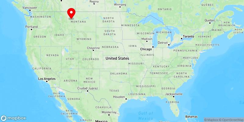 Map of Malmstrom AFB, Montana, USA