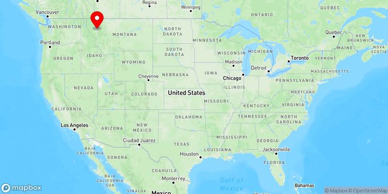 Map of Polson, Montana, USA