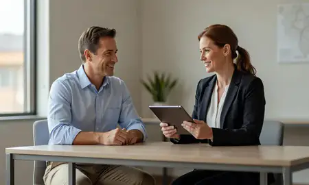Customer discussing car shipping options in Alliance, Nebraska, United States