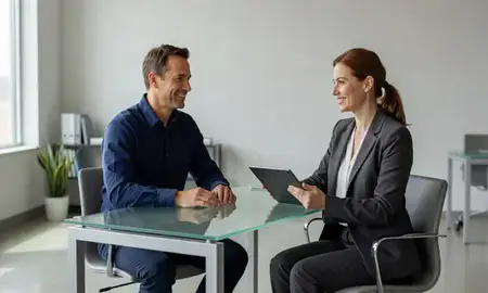 Customer discussing car shipping options in Gering, Nebraska, United States