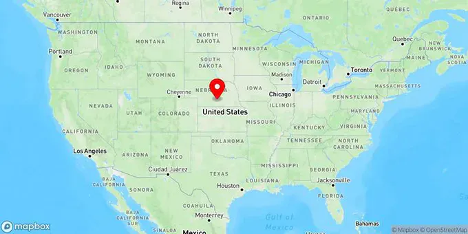 Map of Kearney, Nebraska, United States