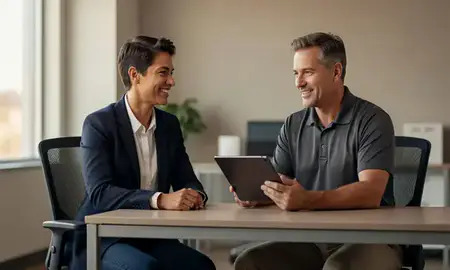 Customer discussing car shipping options in Lexington, Nebraska, United States