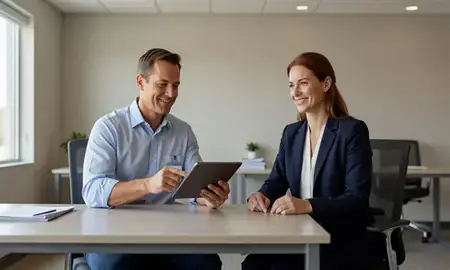 Customer discussing car shipping options in McCook, Nebraska, United States