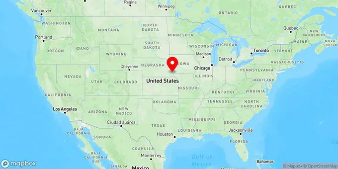 Map of Nebraska City, Nebraska, United States