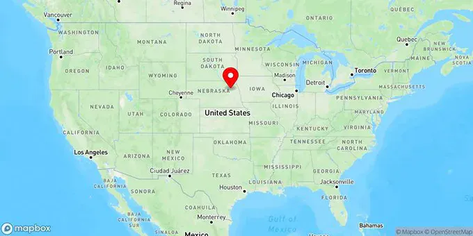 Map of Norfolk, Nebraska, United States