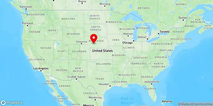 Map of North Platte, Nebraska, United States