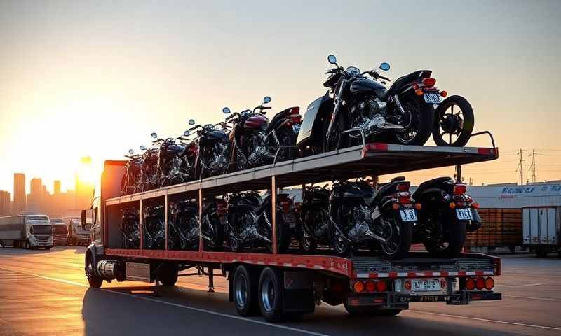 Schuyler, Nebraska motorcycle shipping transporter