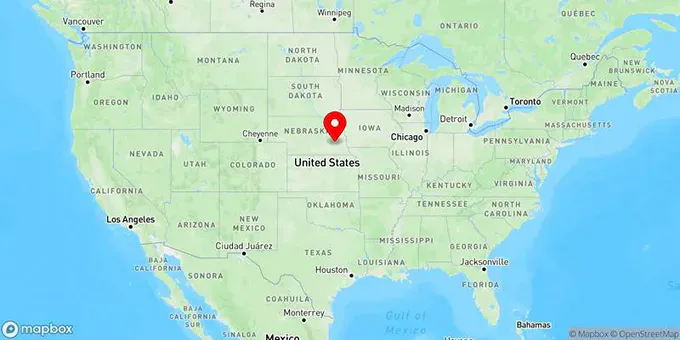 Map of Seward, Nebraska, United States